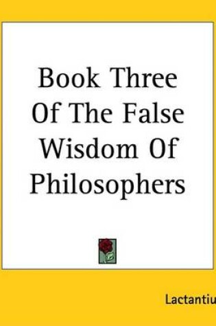 Cover of Book Three of the False Wisdom of Philosophers