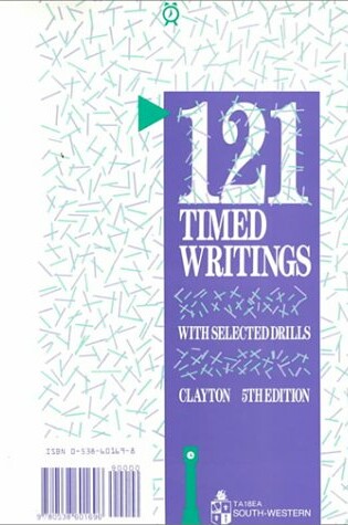 Cover of 121 Timed Writings with Selected Drills