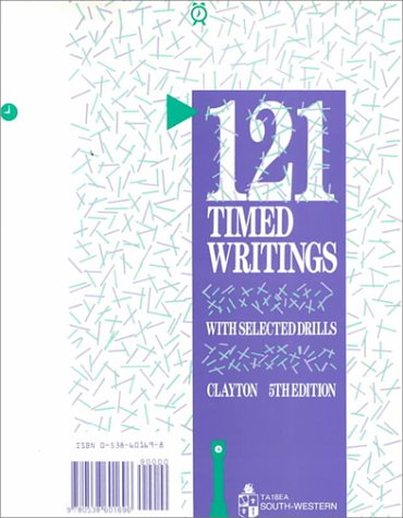 Book cover for 121 Timed Writings with Selected Drills