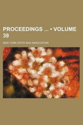 Cover of Proceedings (Volume 39)