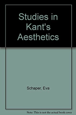 Cover of Studies in Kant's Aesthetics