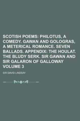 Cover of Scotish Poems Volume 3