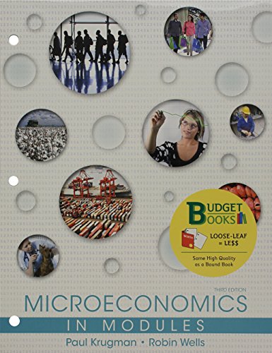 Book cover for Loose-Leaf Version for Microeconomics in Modules 3e & Launchpad for Krugman's Microeconomics in Modules - Update (Six Month Access) 3e