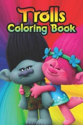 Cover of trolls coloring book