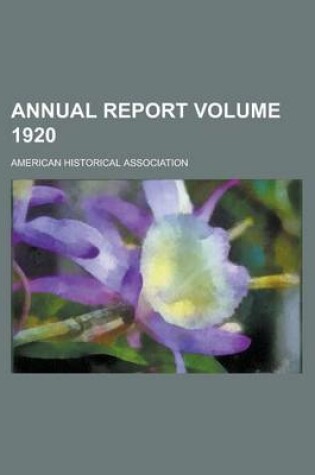 Cover of Annual Report Volume 1920