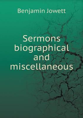 Book cover for Sermons biographical and miscellaneous