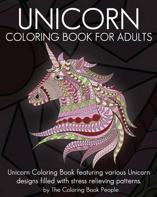 Book cover for Unicorn Coloring Book for Adults