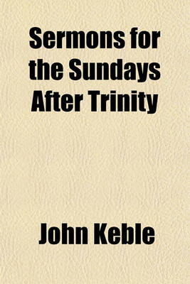 Book cover for Sermons for the Sundays After Trinity