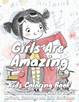 Book cover for Girls Are Amazing Coloring Book