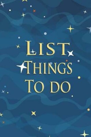 Cover of List things to bo