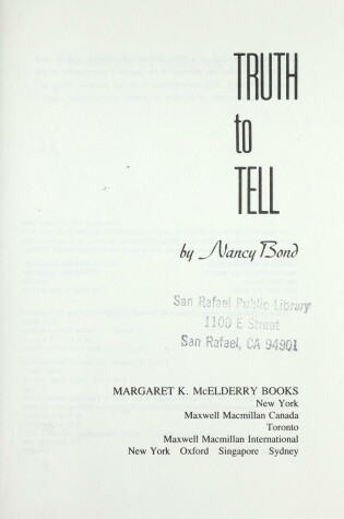 Cover of Truth to Tell