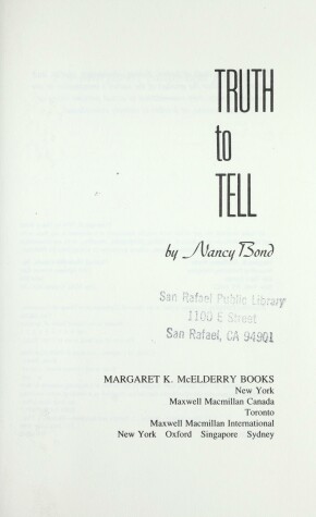 Book cover for Truth to Tell