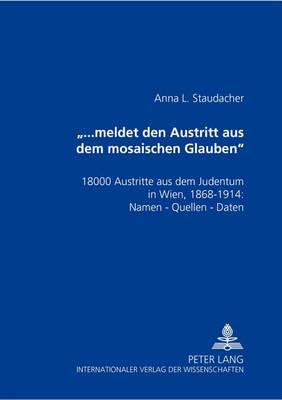 Book cover for "...Meldet Den Austritt Aus Dem Mosaischen Glauben"