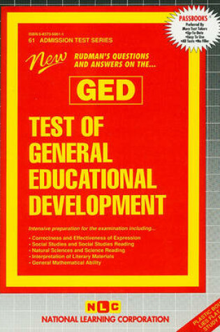 Cover of TEST OF GENERAL EDUCATIONAL DEVELOPMENT (GED)