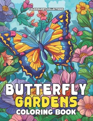 Book cover for Butterfly Gardens Coloring Book