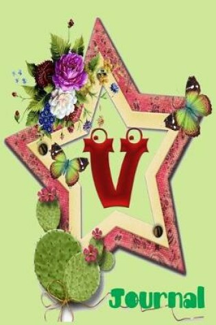 Cover of V Journal ( Monogram Initial V )