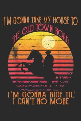 Book cover for I'm Gonna Take My Horse to The Old Town Road I'm gonna ride til' I can't no more