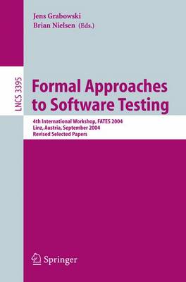 Book cover for Formal Approaches to Software Testing