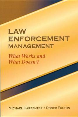 Book cover for Law Enforcement Management