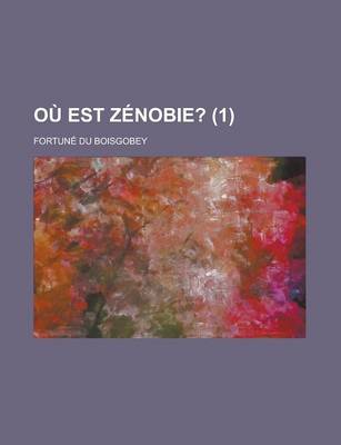 Book cover for Ou Est Zenobie? (1)