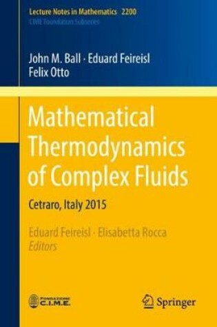 Cover of Mathematical Thermodynamics of Complex Fluids