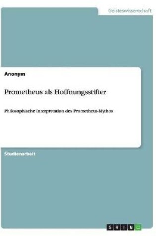 Cover of Prometheus als Hoffnungsstifter