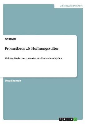 Book cover for Prometheus als Hoffnungsstifter