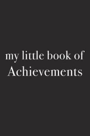 Cover of My Little Book of Achievements