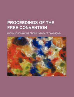 Book cover for Proceedings of the Free Convention
