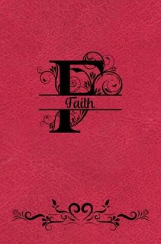 Cover of Split Letter Personalized Name Journal - Faith