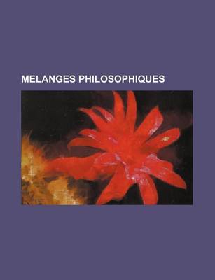 Book cover for Melanges Philosophiques (7)