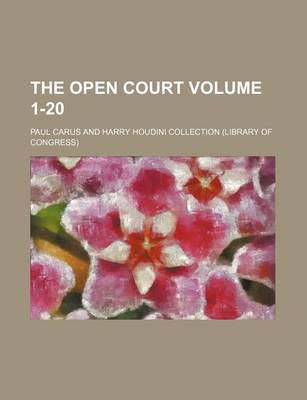 Book cover for The Open Court Volume 1-20