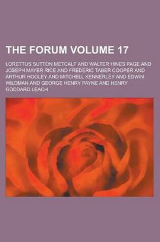 Cover of The Forum Volume 17