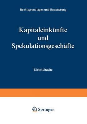 Book cover for Kapitaleinkunfte Und Spekulationsgeschafte