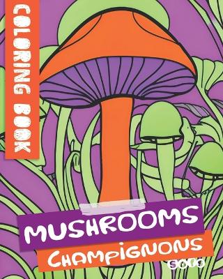 Book cover for Easy Flow Coloring Book, Mushrooms