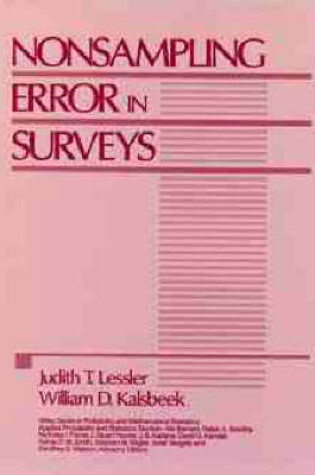 Cover of Nonsampling Error in Surveys