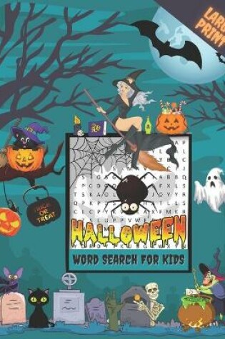 Cover of halloween word search for Kids
