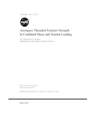 Book cover for Aerospace Threaded Fastener Strength in Combined Shear and Tension Loading