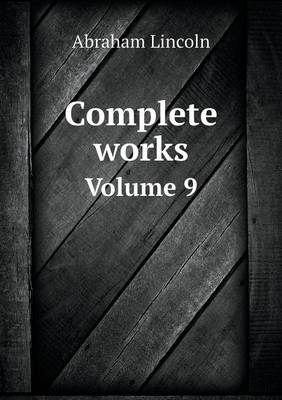 Book cover for Complete works Volume 9