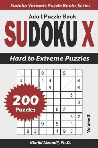 Cover of Sudoku X Adult Puzzle Book