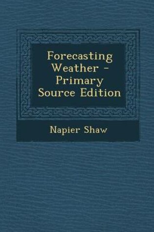 Cover of Forecasting Weather