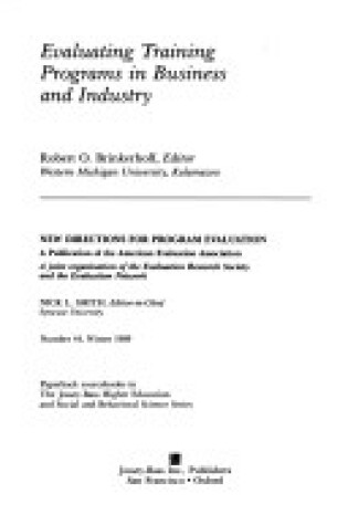 Cover of Evaluating Training Programs 44