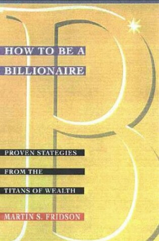 Cover of How to be a Millionaire