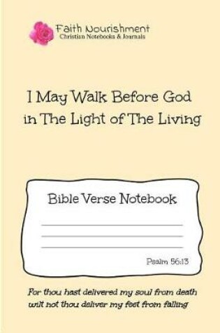 Cover of I May Walk Before God in the Light of the Living