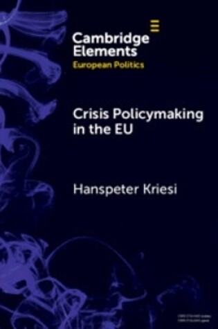 Cover of Crisis Policymaking in the EU