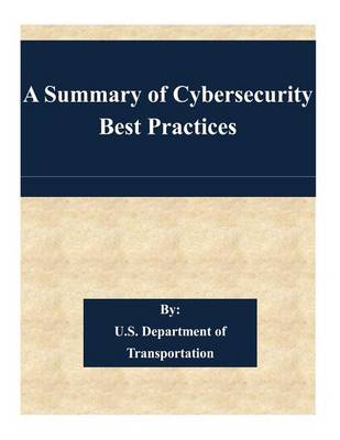 Book cover for A Summary of Cybersecurity Best Practices