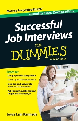 Book cover for Successful Job Interviews For Dummies - Australia / NZ
