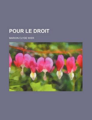 Book cover for Pour Le Droit