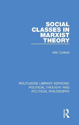 Cover of Social Classes in Marxist Theory