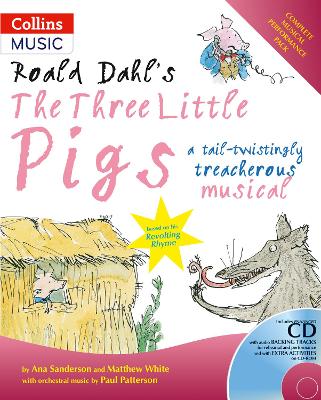 Cover of Roald Dahl's The Three Little Pigs (Book + CD/CD-ROM)